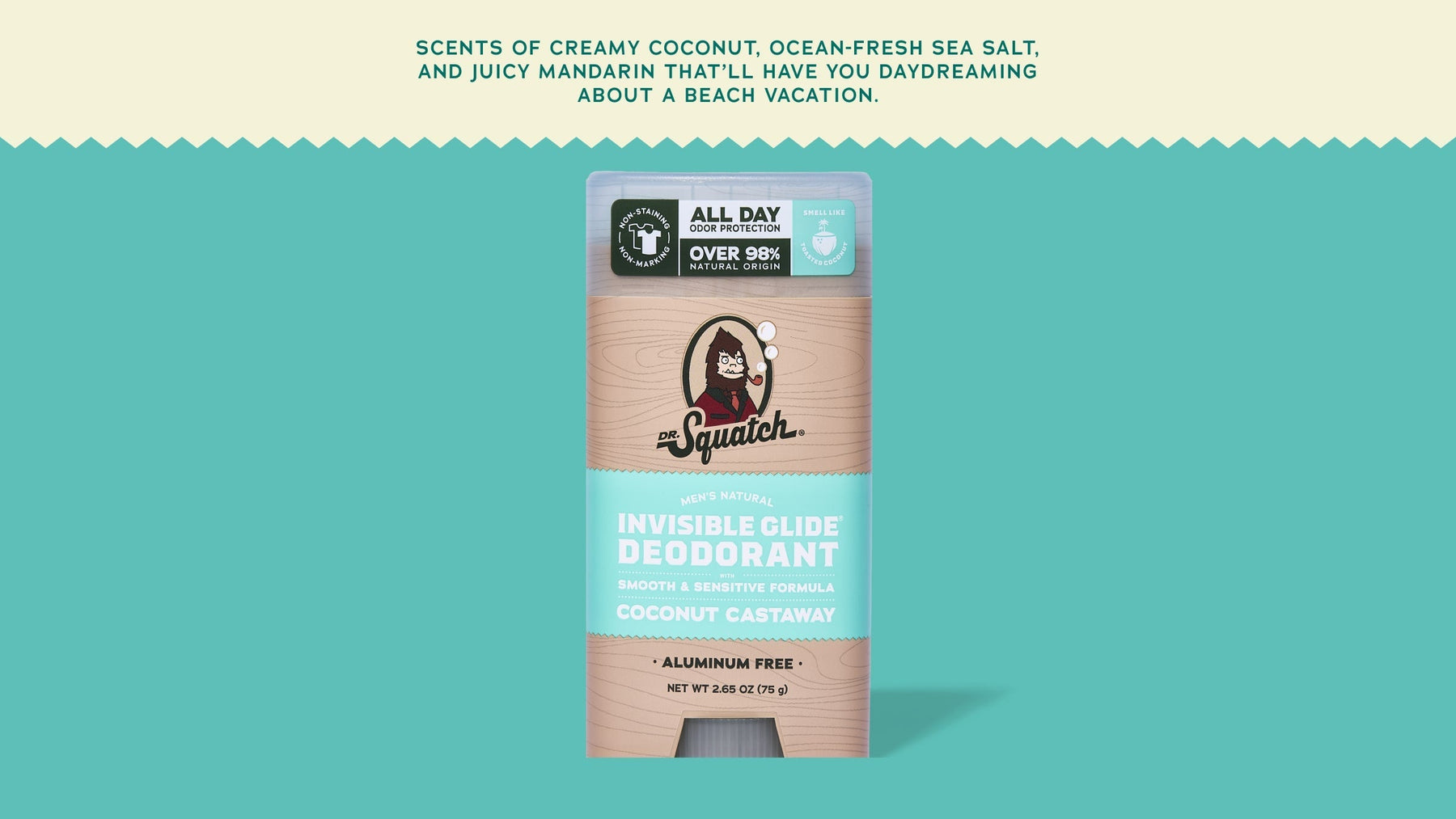 Coconut Castaway Invisible Glide Deodorant - Daily Fresh
