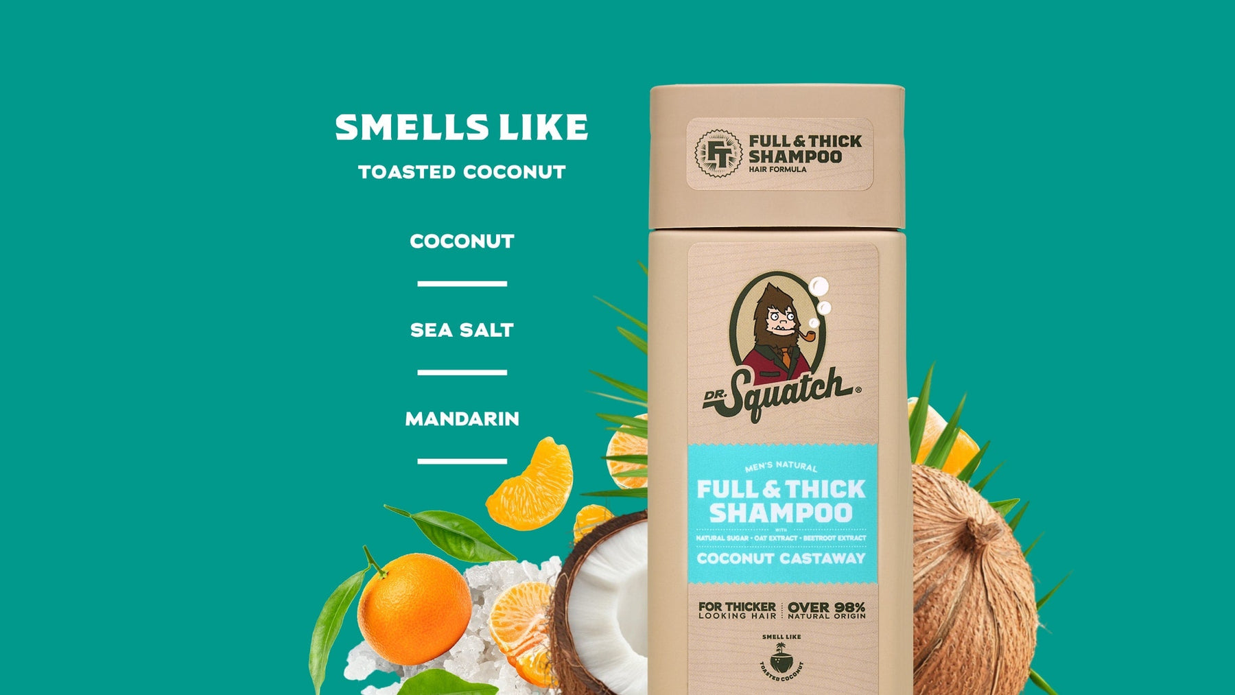 Dr. Squatch Hair Care Kit + Free Scalp Scrubber | Full & Thick Shampoo | Moisturizing Conditioner | Natural Products for Men - Ready Routine