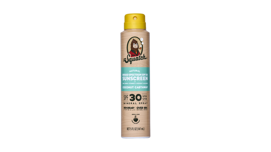 Dr. Squatch Spray | SPF 30 UVA/UVB Protection | Non-Greasy Mineral Sunscreen for Men - Clean Comfort