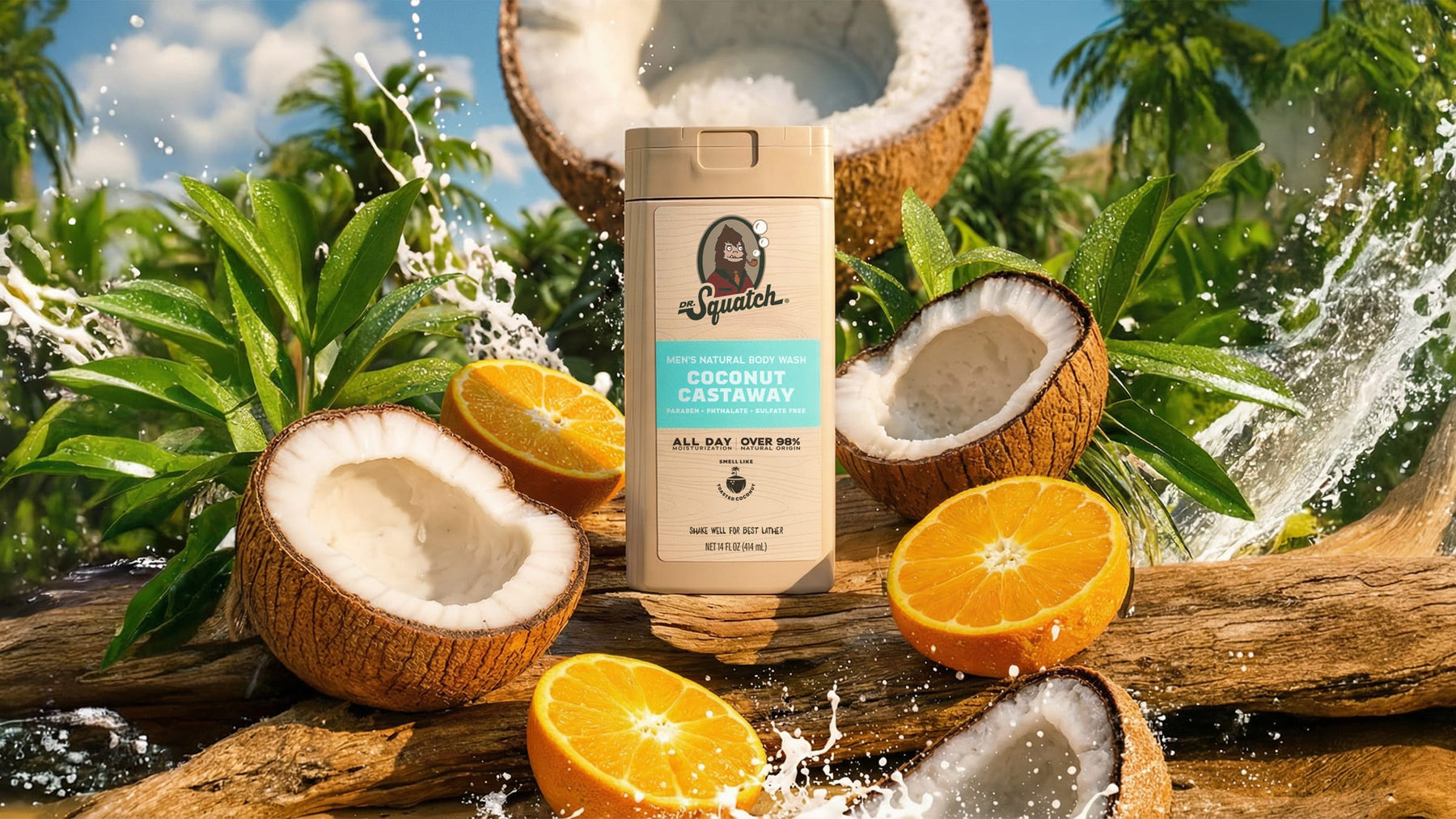 14 oz Coconut Castaway Body Wash - Fresh Notes