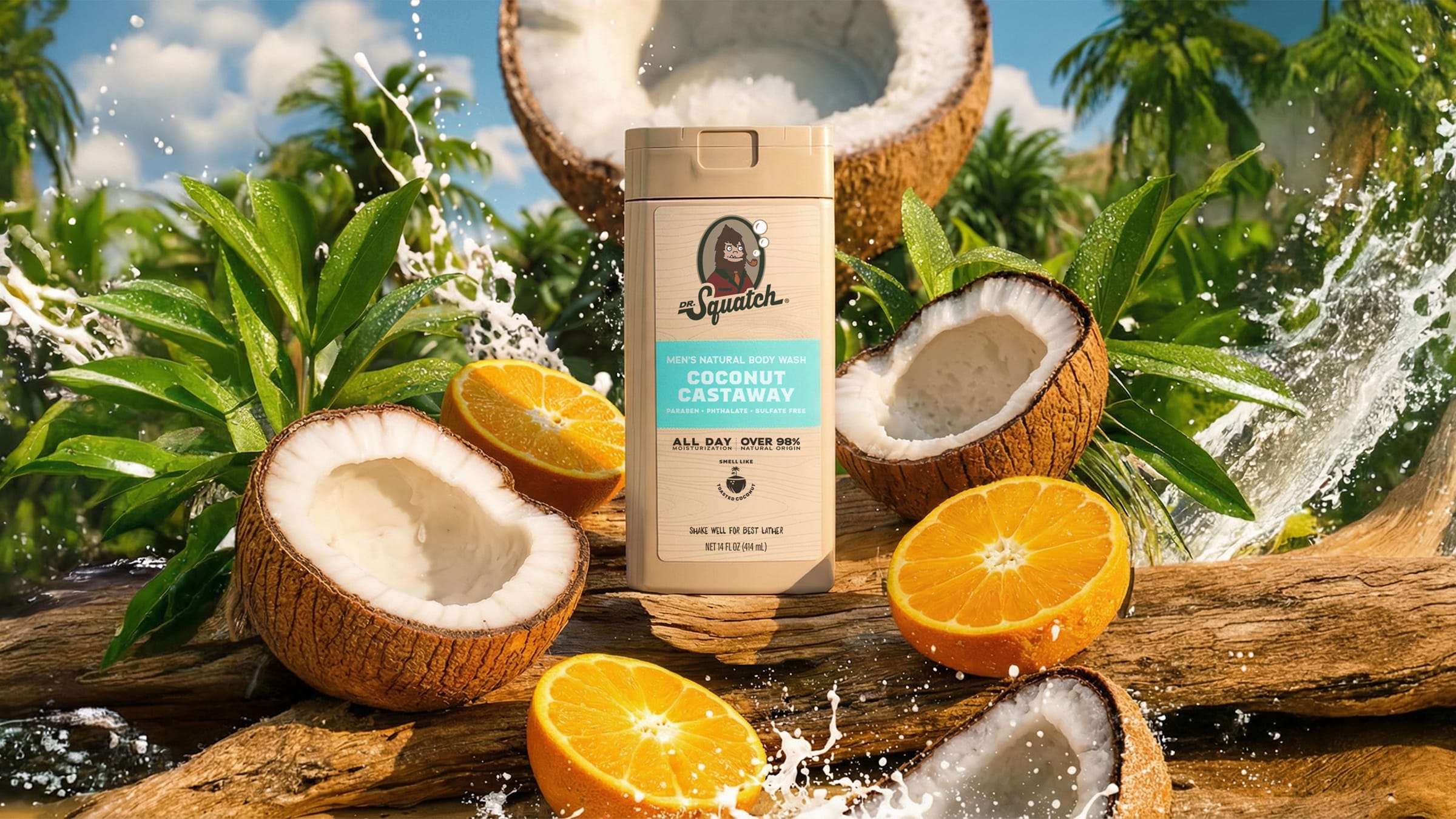 14 oz Coconut Castaway Body Wash - Fresh Notes