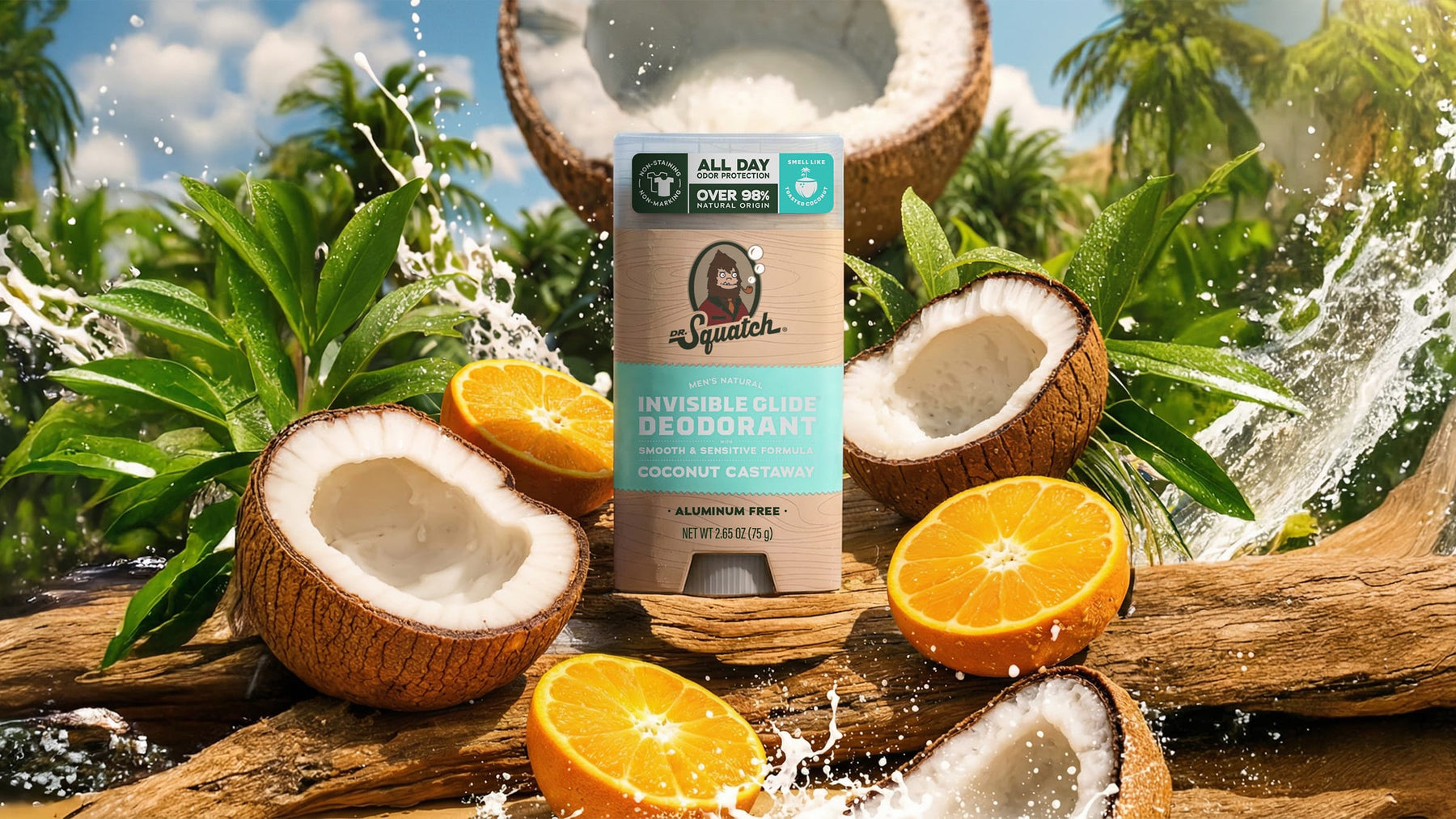 Coconut Castaway Invisible Glide Deodorant - Daily Fresh