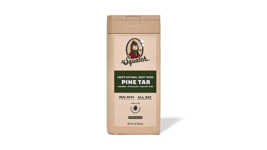 14 oz Pine Tar Exfoliating Body Wash - Bright Scent